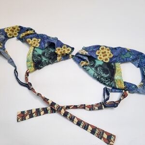 Maaji Big Cat Boho Ruffle Bikini Top S